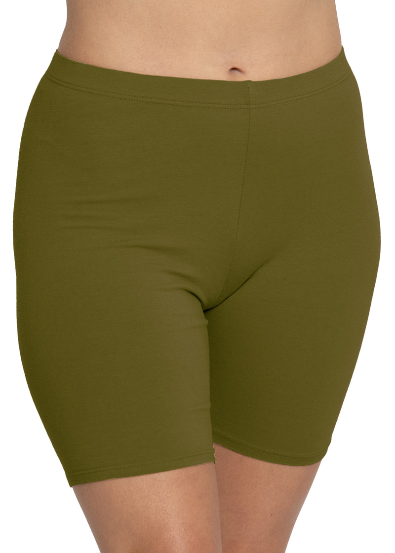 Stretch is Comfort Women s Cotton Stretch Workout Bike Shorts