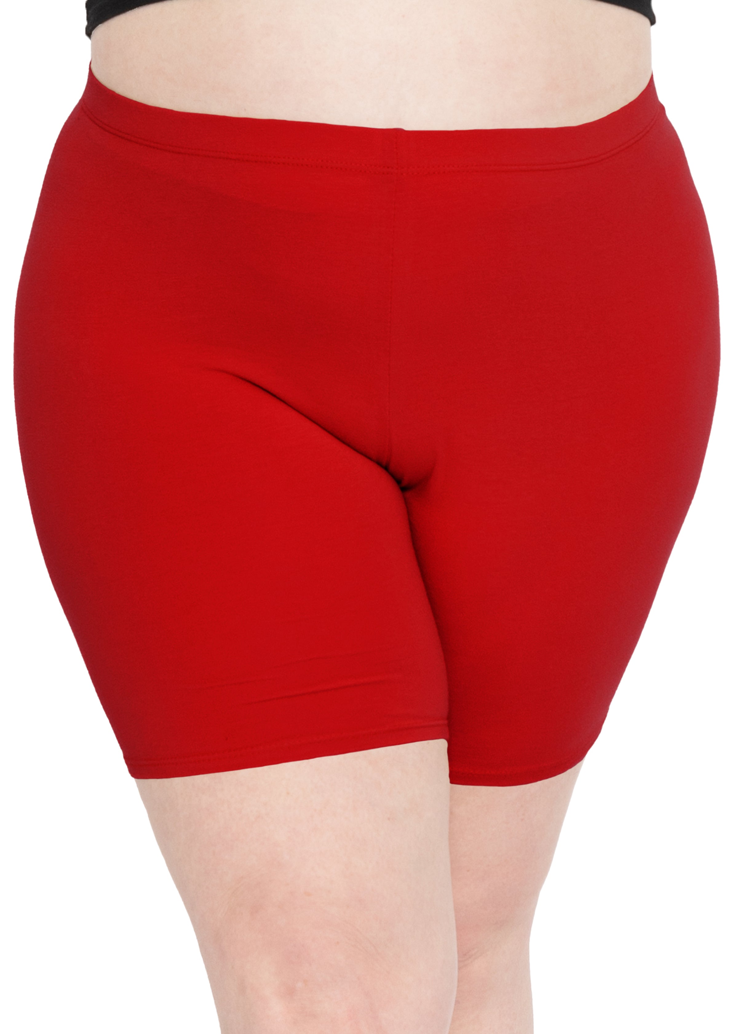 Stretch is Comfort Women s Plus Size Little Joy Cotton Biker Shorts Stretch Is Comfort