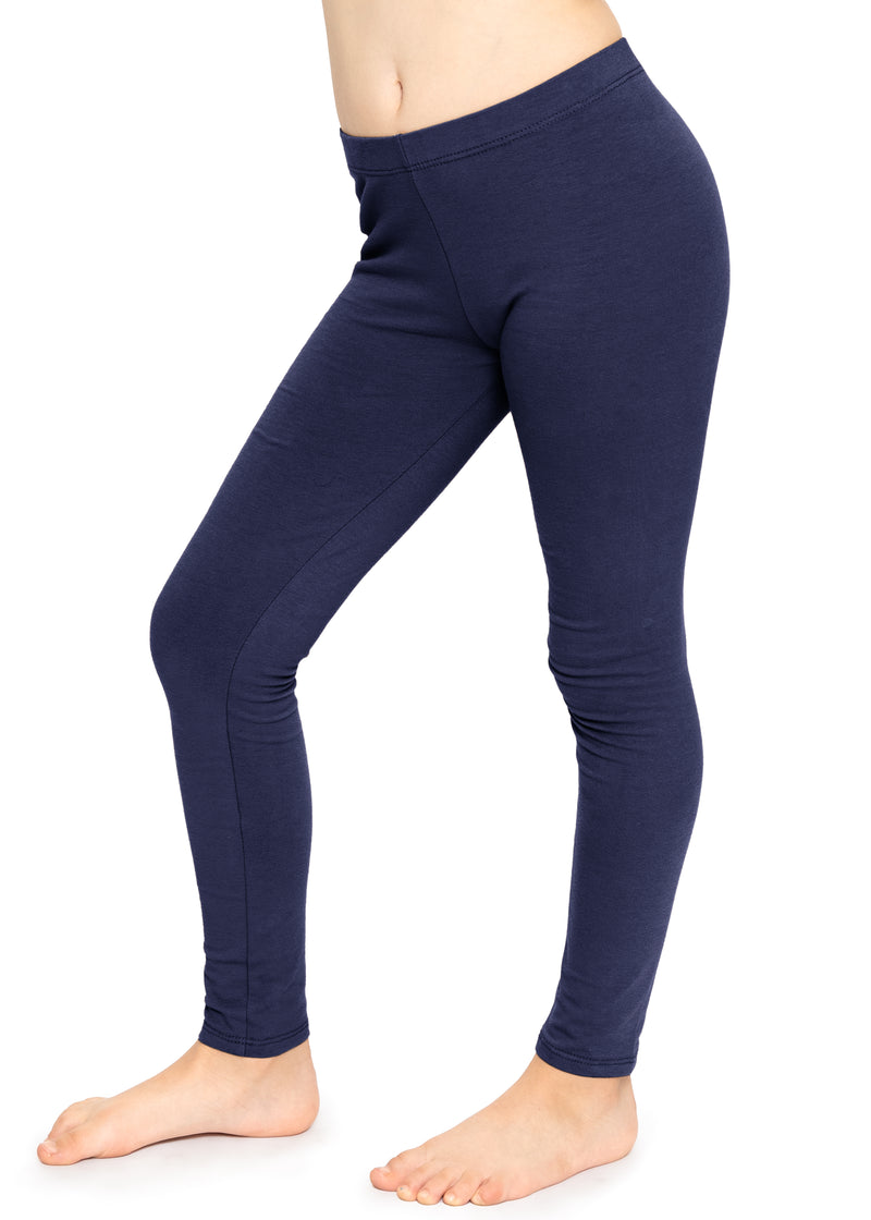 Girls’ Thermal Cotton Leggings with Jewels