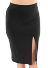 Oh So Soft High Waist Midi Skirt with Side Slit