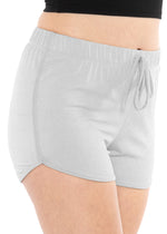 Oh So Soft Faux Drawstring Dolphin Hem Shorts