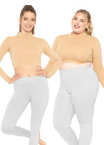 Long Sleeve Mock Neck Sports Crop Top