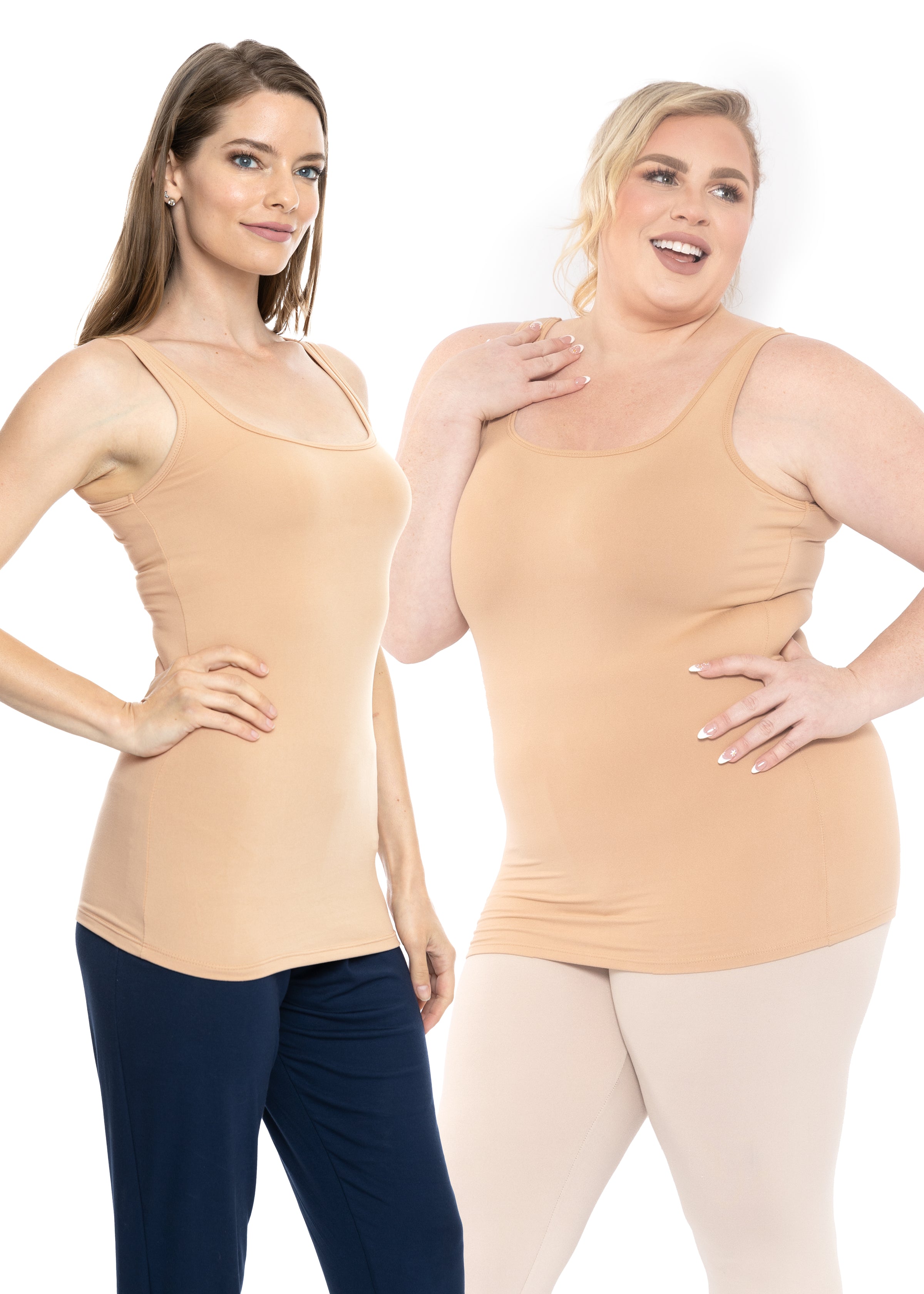 Oh So Soft Long Length Base Layer Tank Top – Stretch Is Comfort