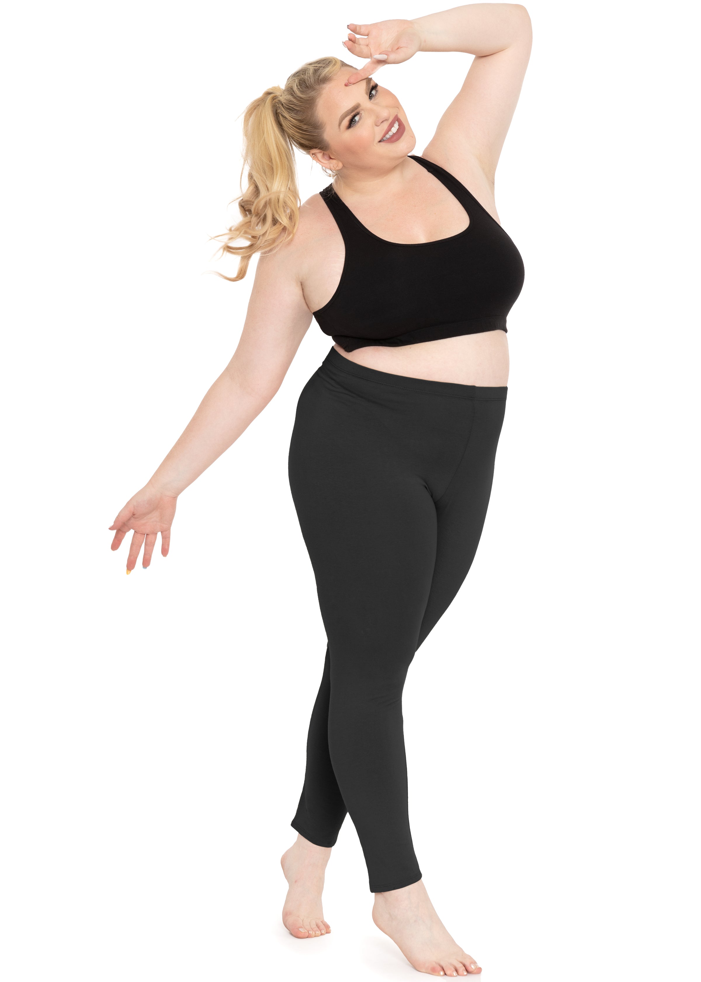 Buy STRETCH IS COMFORT Women's Plus Size Leggings, Stretchy