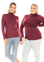 Oh So Soft Long Sleeve Mock Turtle Neck Top