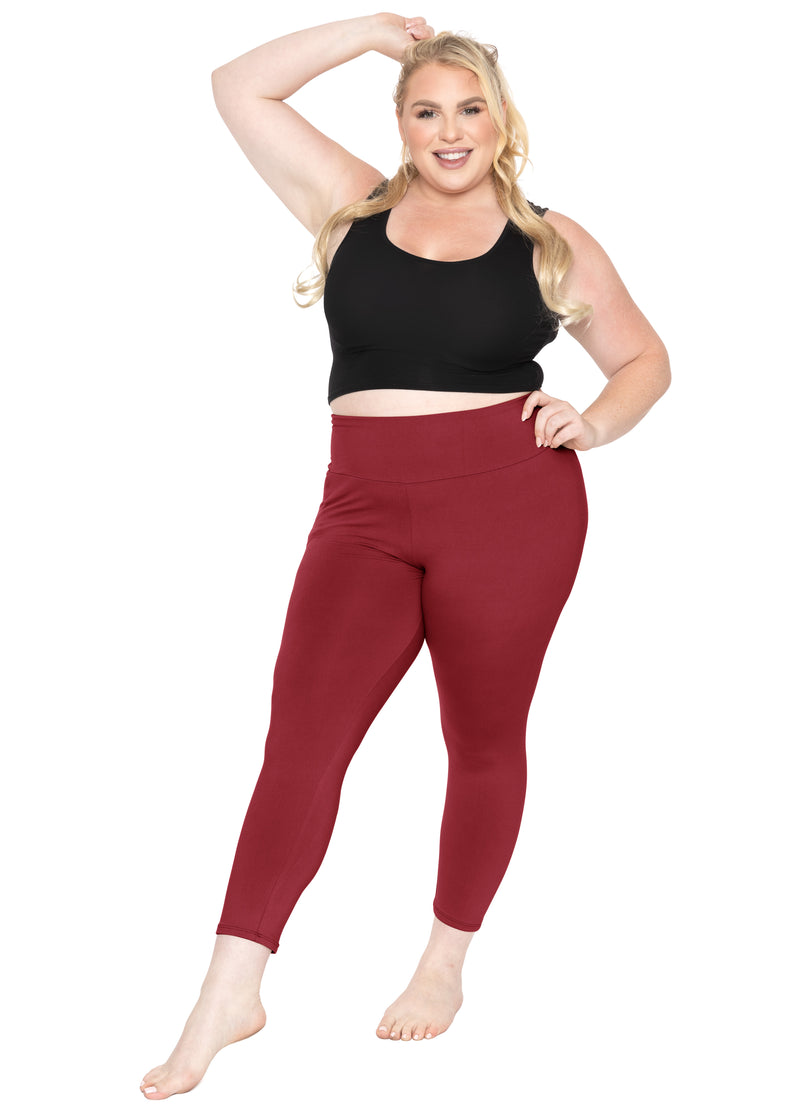 Plus Size Oh So Soft High Waist Crop Leggings with Pocket – Stretch Is  Comfort