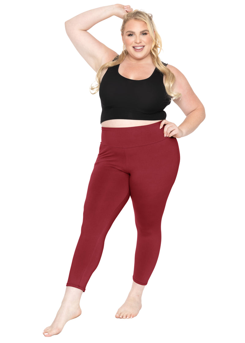 Plus Size Oh So Soft High Waist Crop Leggings with Pocket