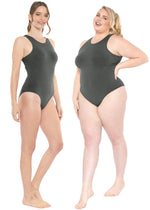 Oh So Soft High Neck Bikini Leotard Bodysuit with Snap Closure