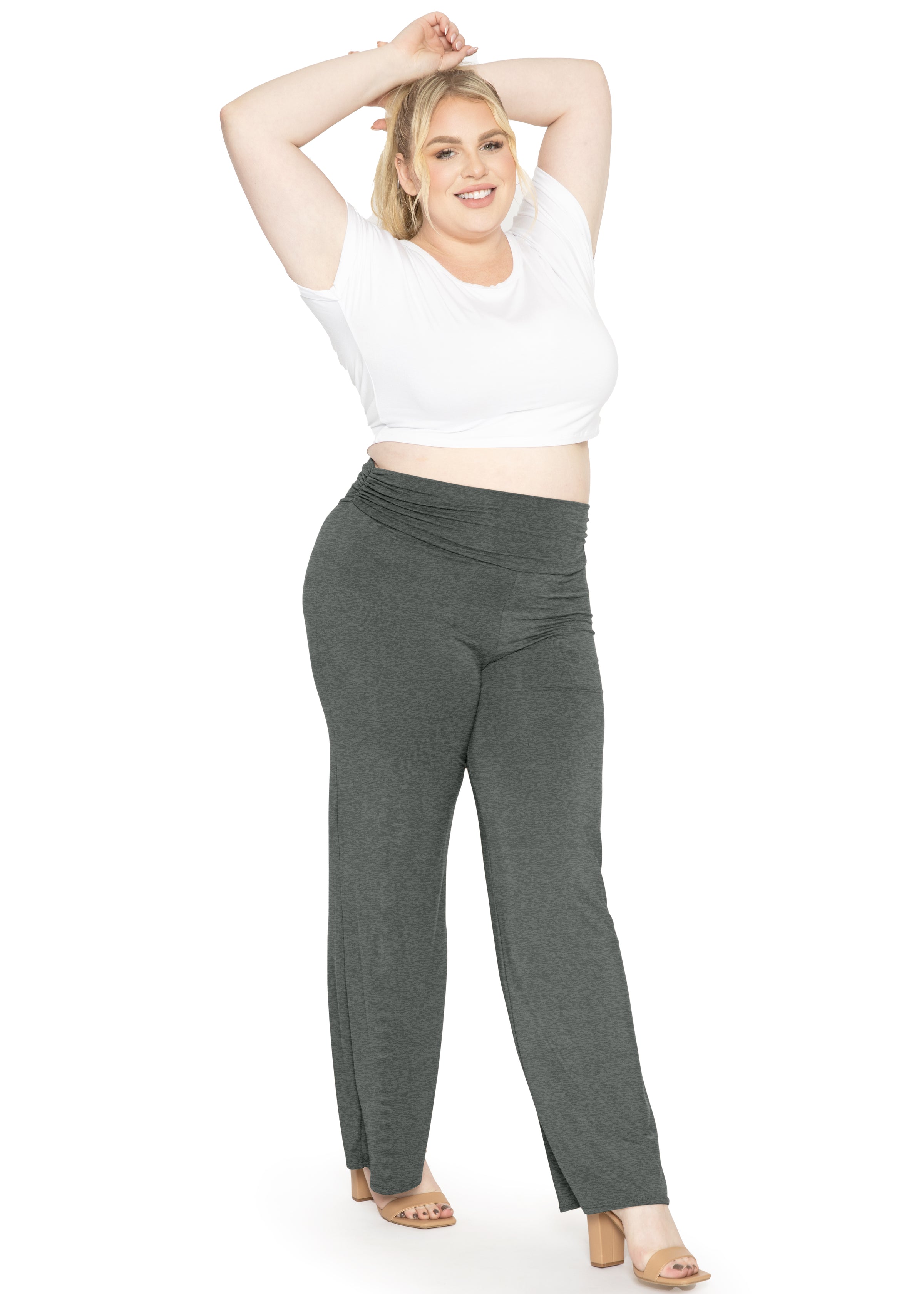 Plus Size Palazzo Wide Leg Casual Simple Everyday wear Pants