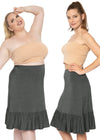 Premium Stretch Rayon Mermaid Ruffle Midi Skirt