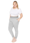 Oh So Soft Smocked Waistband Joggers with Pockets and Ruched Ankle Detail, Lightweight and Durable, for Plus Size Women