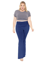 Oh-So-Soft Ruched High Waist Bell Bottoms