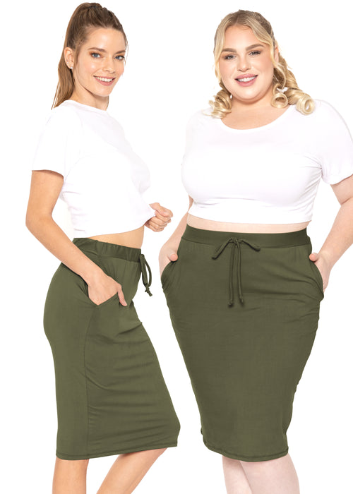 Oh So Soft Jogger Skirt with Pockets