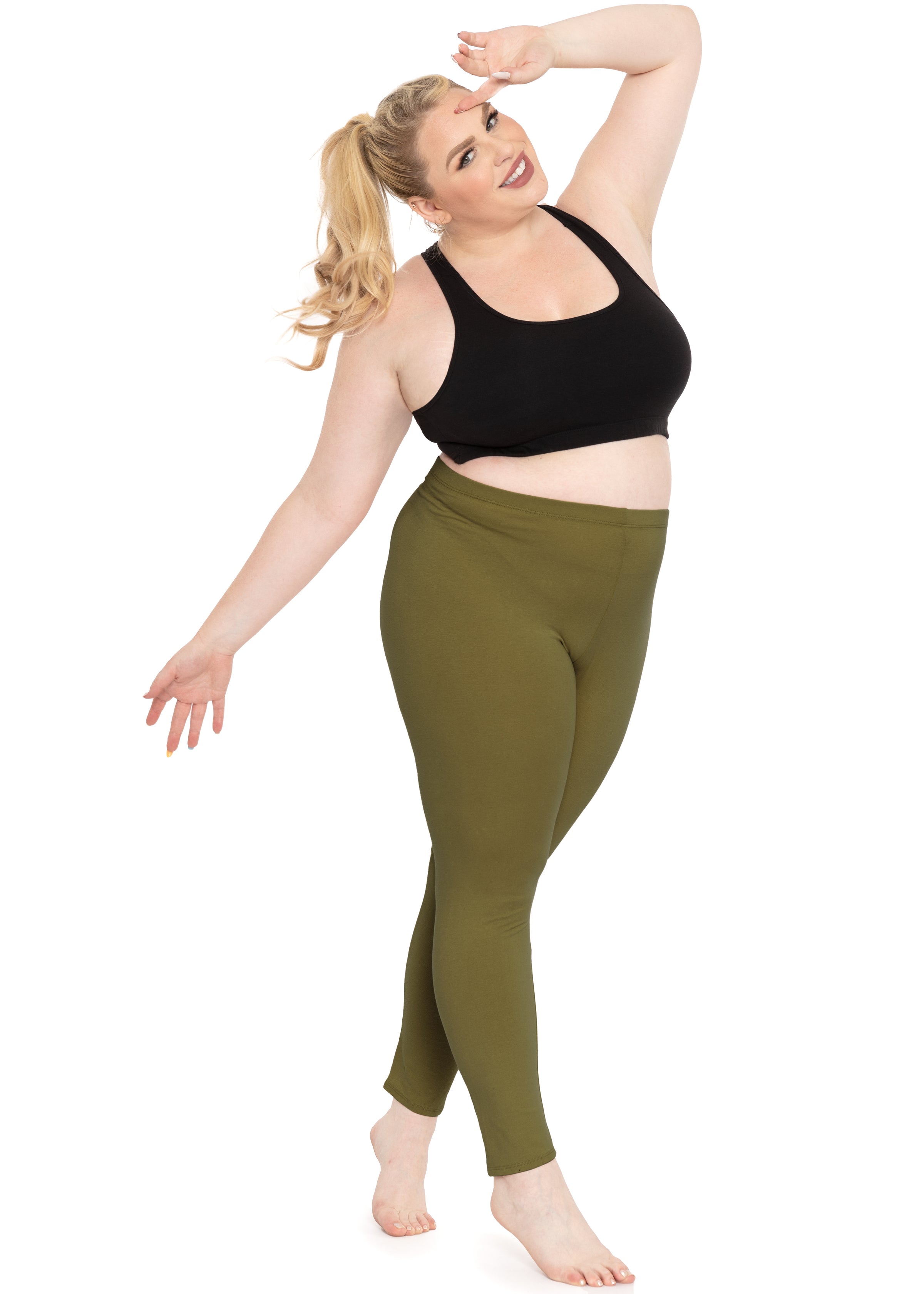 Stretch Is Comfort Women's Cotton Plus Size Leggings