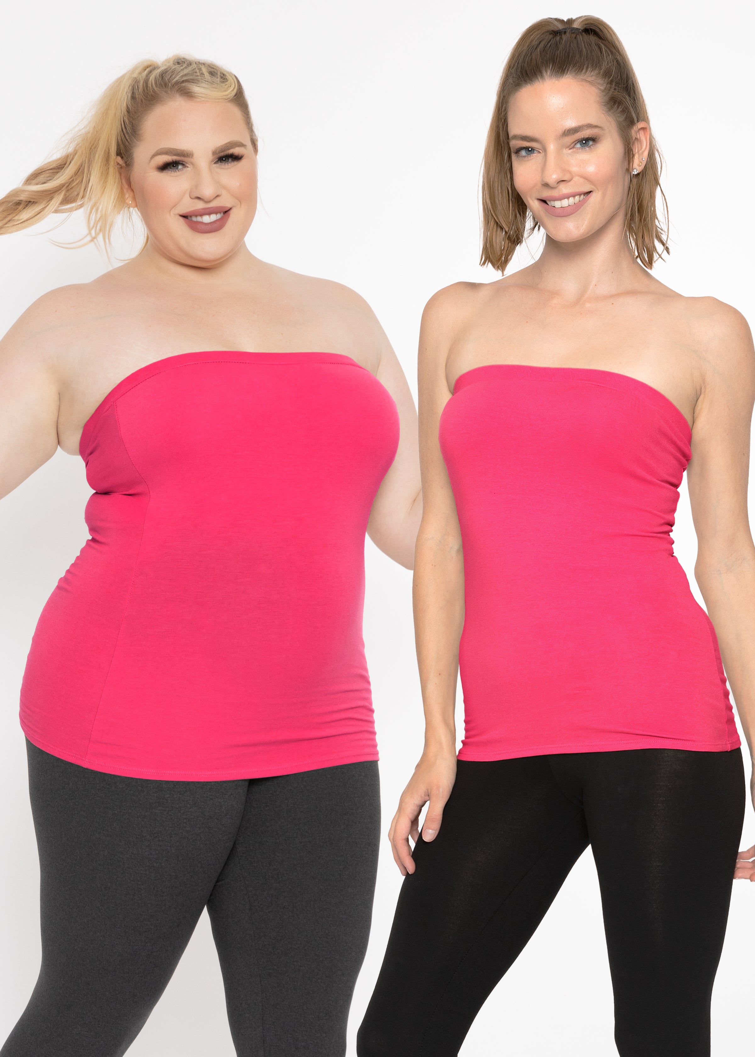 Stretch Is Comfort Women s Plus Size Cotton Strapless Tube Top
