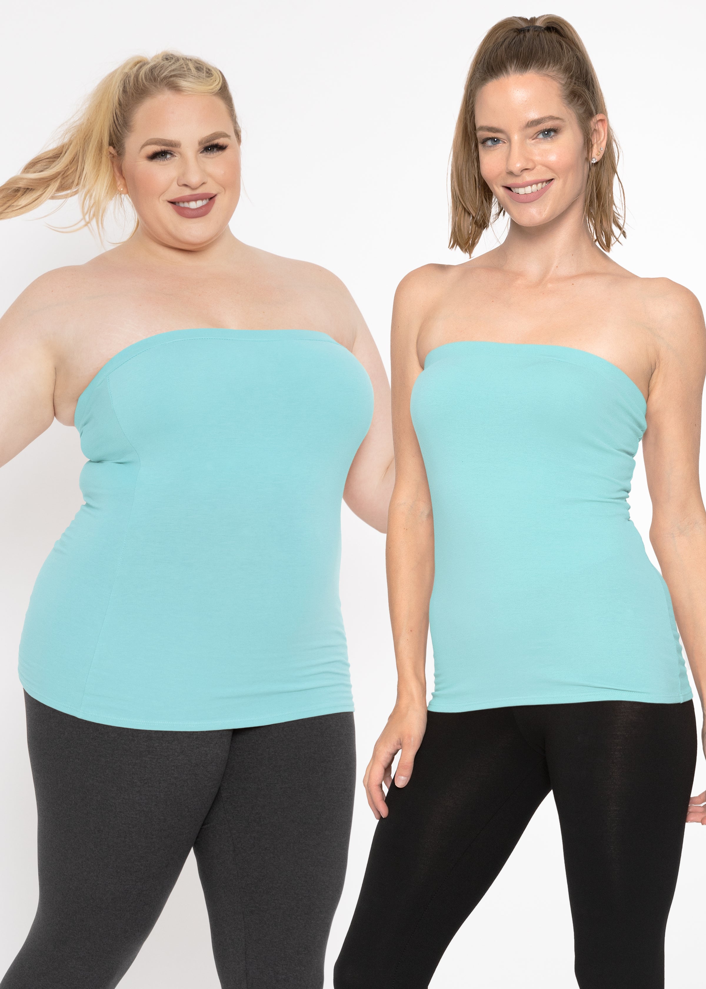 Stretch Is Comfort Women's Plus Size Cotton Strapless Tube Top