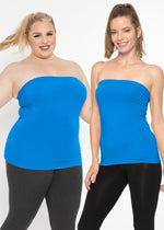 Plus Size Cotton Strapless Tube Top