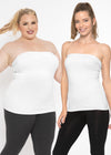 Plus Size Cotton Strapless Tube Top