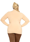 Plus Size Oh So Soft Classic Fit Long Sleeve Mock Neck Top