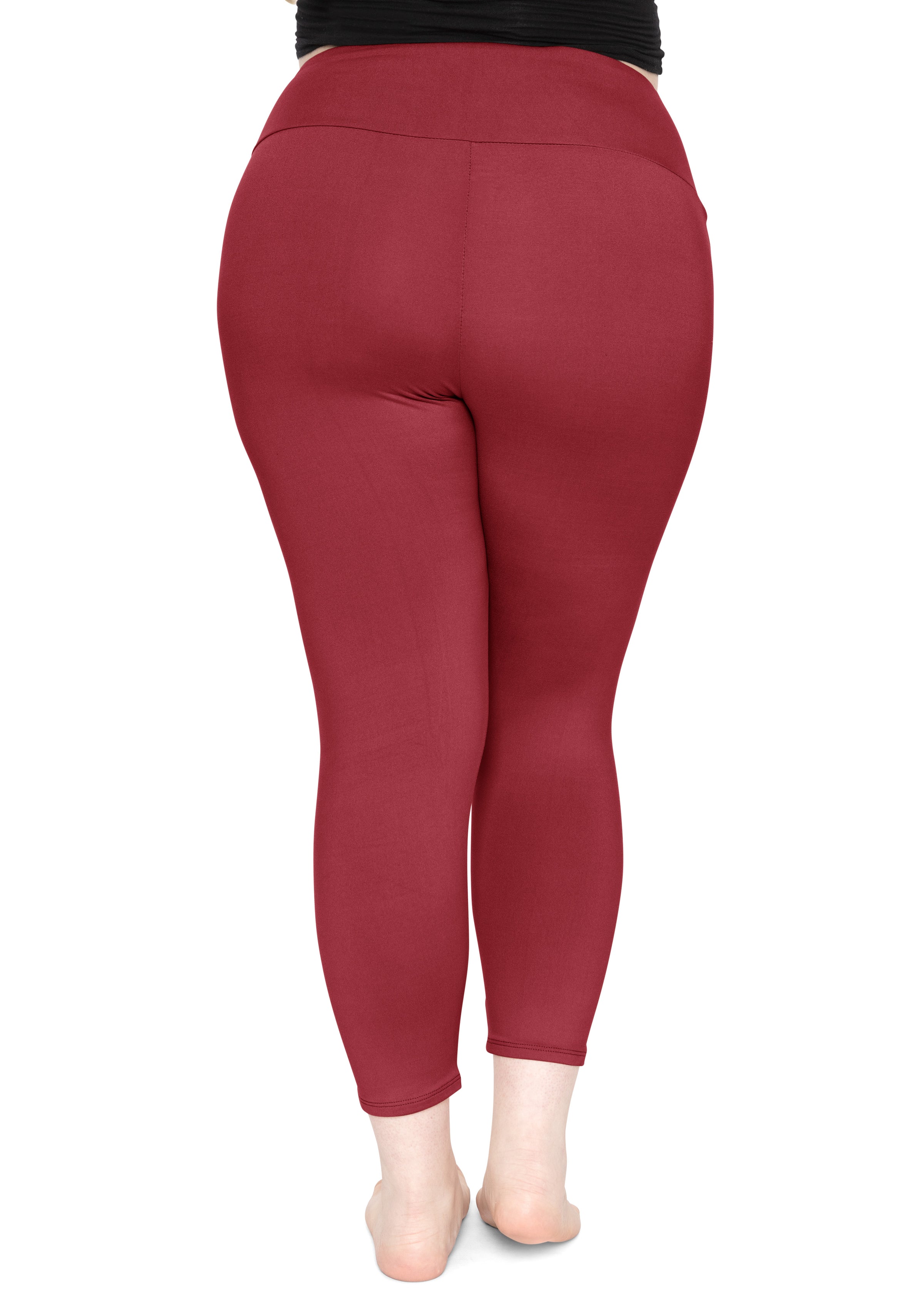 Plus Size Oh So Soft High Waist Crop Leggings with Pocket – Stretch Is  Comfort