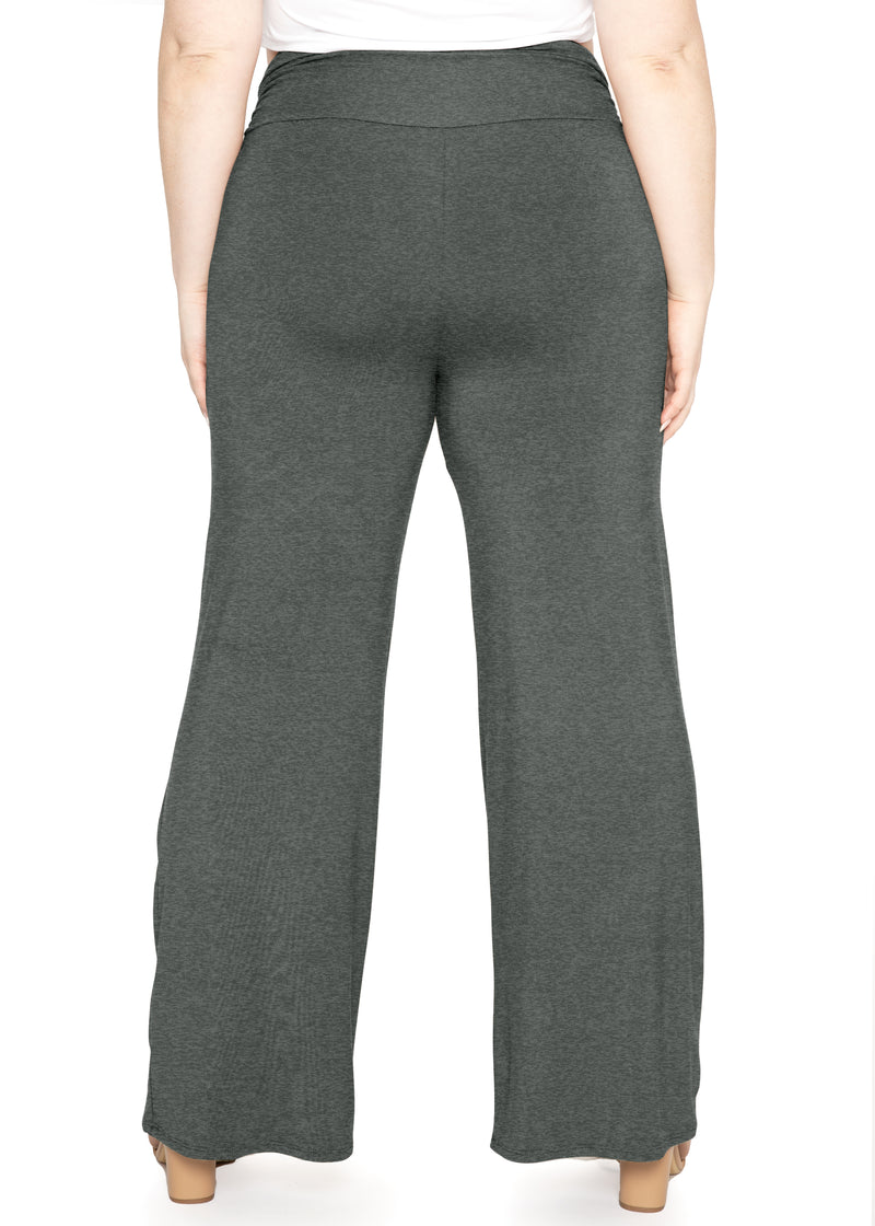 Plus Size Flowy Stretchy Wide Leg Palazzo Pants Stretch Is Comfort