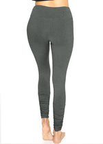 Oh So Soft High Waist Stretch Leggings with Ruched Ankle Detail