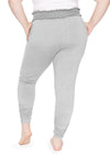 Oh So Soft Smocked Waistband Joggers with Pockets and Ruched Ankle Detail, Lightweight and Durable, for Plus Size Women