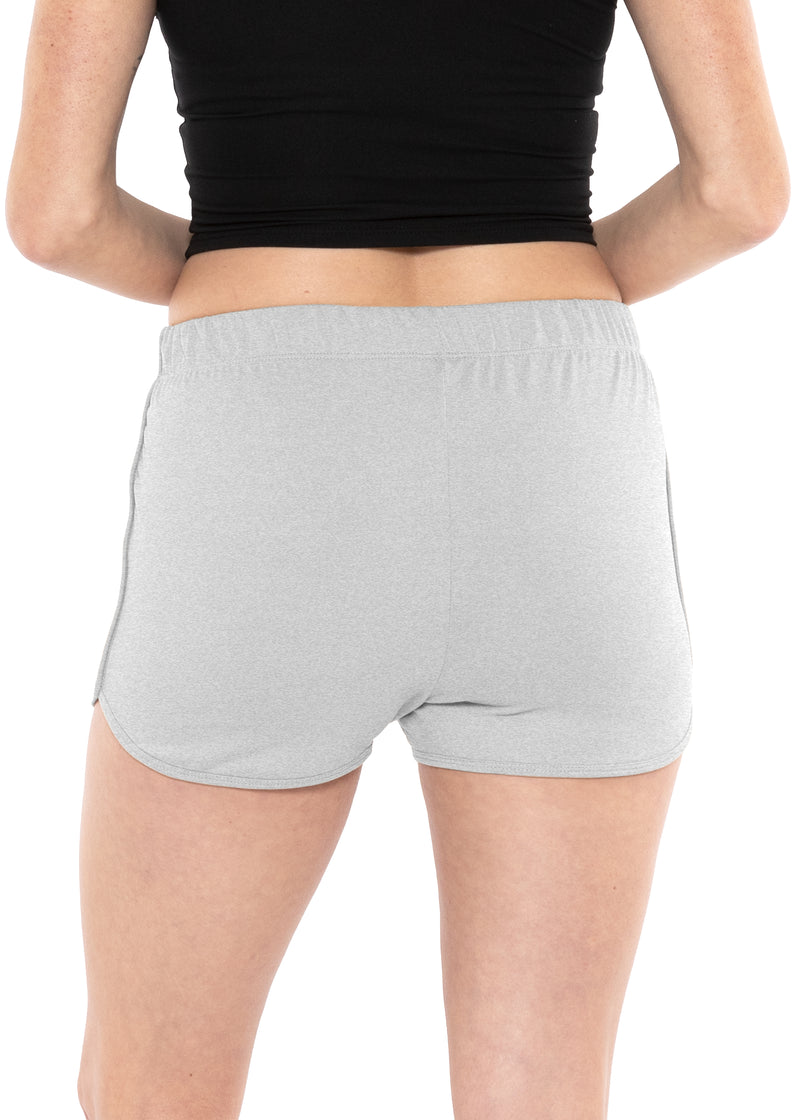 Oh So Soft Faux Drawstring Dolphin Hem Shorts