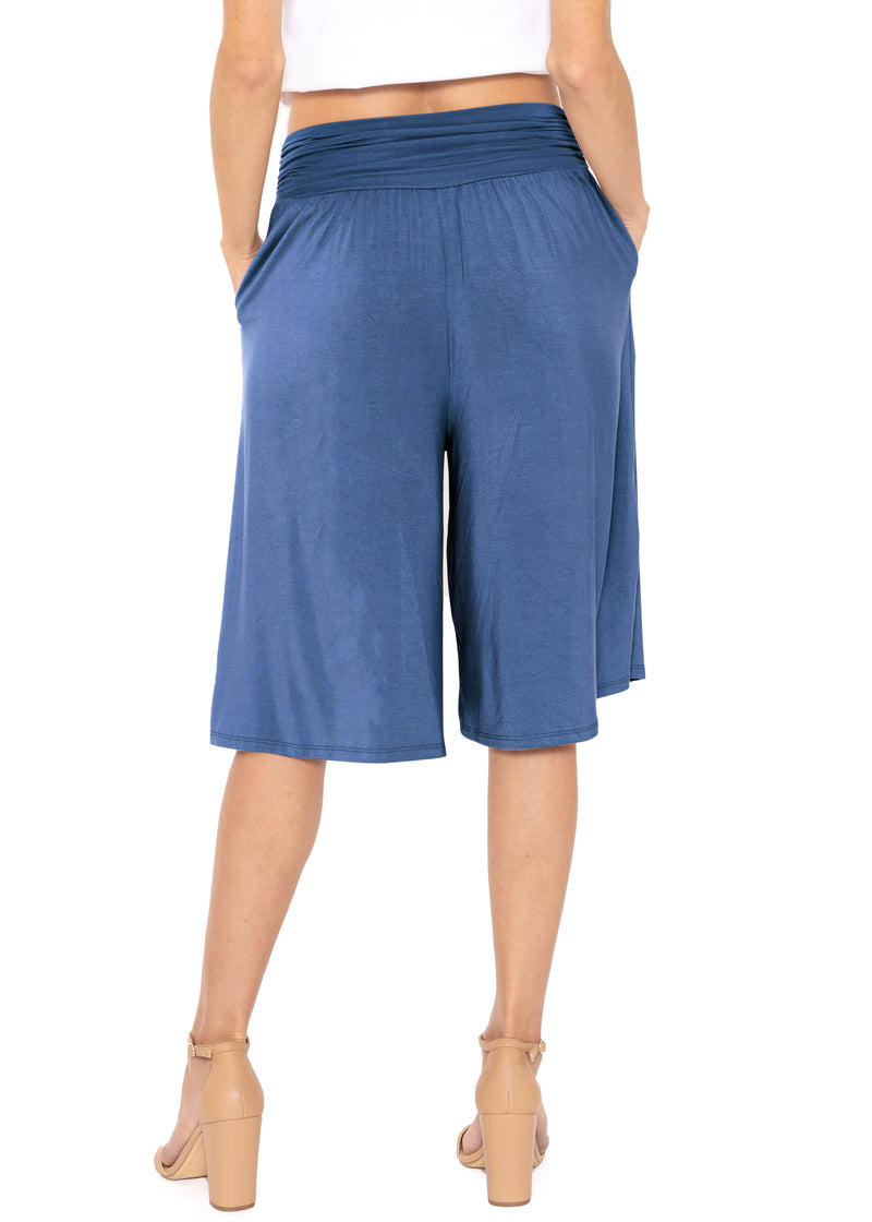 Stretch (Rayon) Gaucho Pants with Pockets