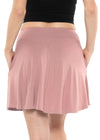 Premium Stretch Rayon Skater Skirt with Pockets