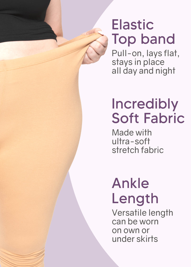 Stretch Is Comfort Women's Plus Size Oh So Soft Solid Leggings