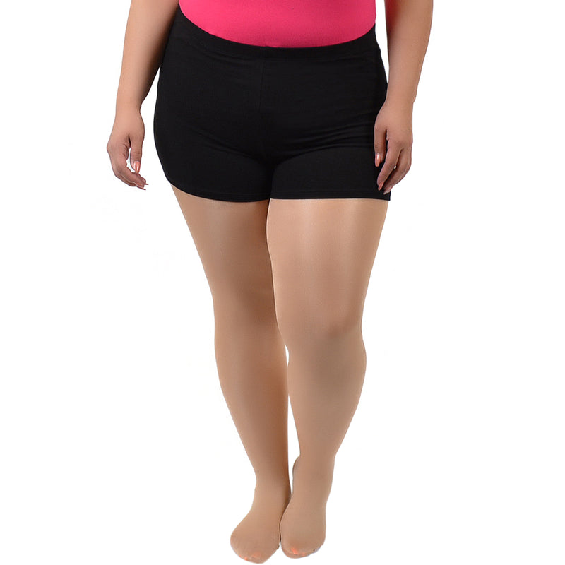 Stretch is Comfort Women's Plus Size Basic Fit Cotton Booty Shorts