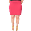 Plus Size Rayon Mini Skirt