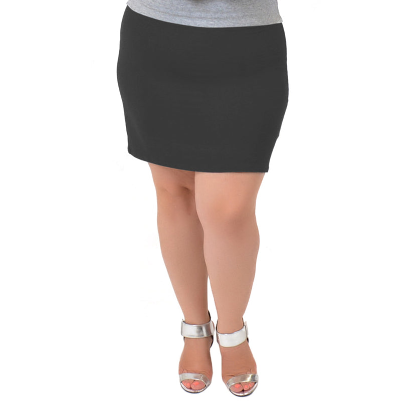 Plus Size Mini Skirt