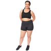 Plus Size Stretch Performance High Waist Athletic Booty Shorts